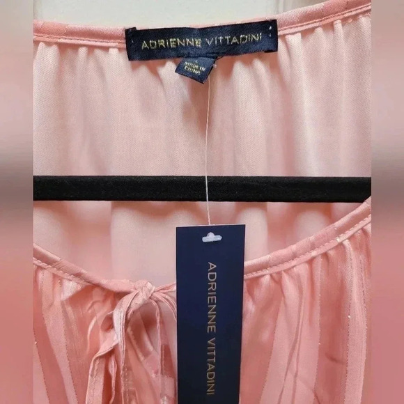 Adrienne Vittadini Women's Blouse w/Elastic Balloon Sleeves and 2nd Shirt Size L - Picture 4 of 4